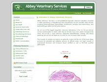 Tablet Screenshot of abbeyvetservices.co.uk